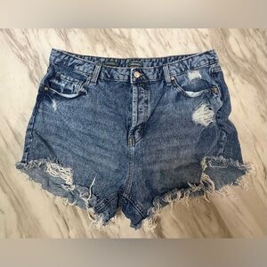 Wild Fable Blue Distressed Jean Shorts